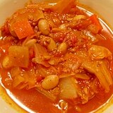 ひき肉と大豆のトマトスープ
